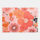 Schattigee Natuur Aziatische Bloem Inpakpapier Vel (Voorkant)