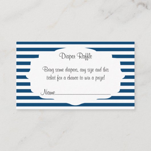 Schattigee nautische alligator Baby shower luier l Informatiekaartje (Achterkant)