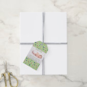 Schattigee nautische Baby Geboorte Aankondiging Gi Cadeaulabel (Met Touw)