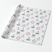 Schattigee nautische en coquette infusie! cadeaupapier (Uitgerold)