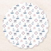 Schattigee nautische en coquette infusie! kartonnen onderzetters (Voorkant)