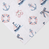 Schattigee nautische en coquette infusie! tissuepapier (Detail)