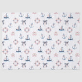 Schattigee nautische en coquette infusie! tissuepapier (Voorkant)