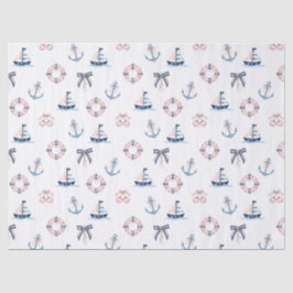 Schattigee nautische en coquette infusie! tissuepapier