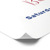 Schattigee nautische krab zeesterren Baby shower W Poster (Hoek)