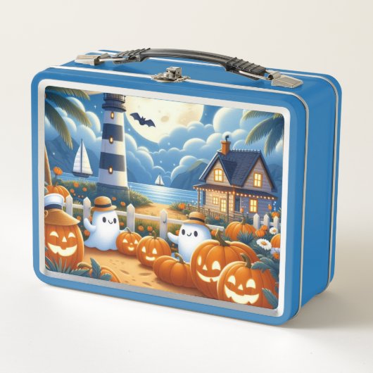 Schattigee, nautische / kust Halloween-spook / pom (Voorkant)