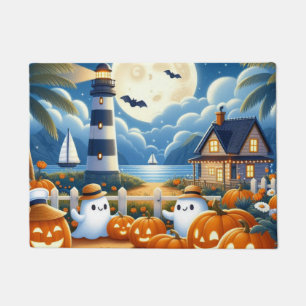 Schattigee, nautische / kust Halloween-spook / pom Deurmat