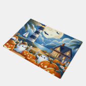 Schattigee, nautische / kust Halloween-spook / pom Deurmat (Schuin)