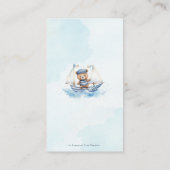 Schattigee nautische teddybeer boot Baby luier Raf Informatiekaartje (Achterkant)