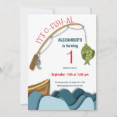 Schattigee nautische visboot Eerste Verjaardag Kaart (Voorkant)