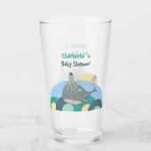 Schattigee Nautische Walvis Octopus Green Baby sho Glas (Achterkant)