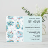 Schattigee nautische walvissen Waterverf Patroon D Kaart (Staand voorkant)