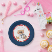Schattigee nautische zeiler baby boy papieren bordje (Feest)