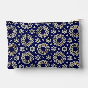 Schattigee Navy Blauw Wit & Goud Mandala Dot Art D Etui