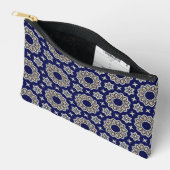 Schattigee Navy Blauw Wit & Goud Mandala Dot Art D Etui (Open)