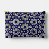 Schattigee Navy Blauw Wit & Goud Mandala Dot Art D Etui (Voorkant)