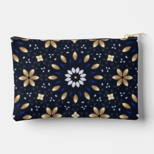 Schattigee Navy Blauw Wit & Goud Mandala Dot Art D Etui