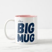 Schattigee Navy Een enorme Mok Custom Name Novelty (Links)
