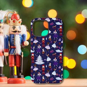 Schattigee Navy Notenkraker kerstpatroon iPhone 16 Pro Max Hoesje