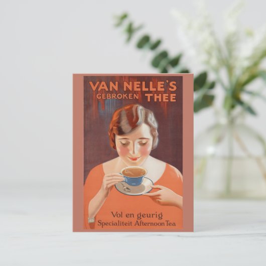 Schattigee Nederlandse Hot Tea Nederland Briefkaart (Staand voorkant)