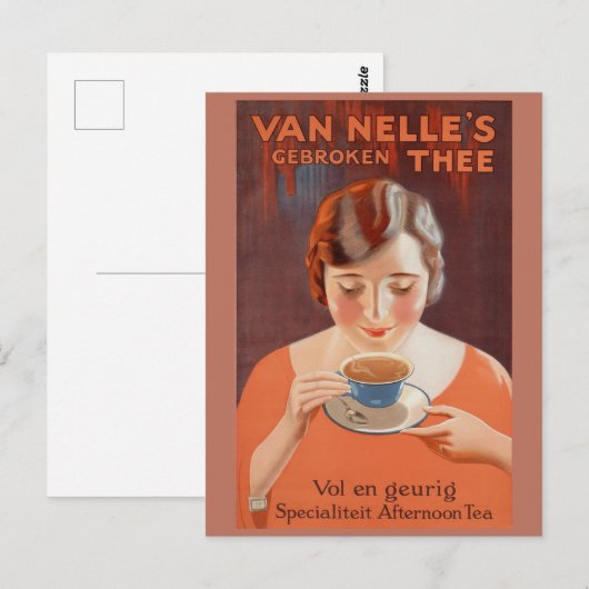 Schattigee  Nederlandse Hot Tea Nederland Briefkaart (Voorkant / Achterkant)