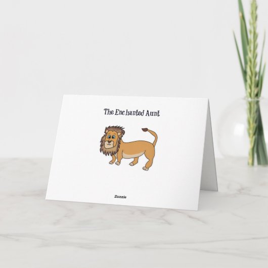 Schattigee neef verjaardag Kaart Lion Funny (Achterkant)