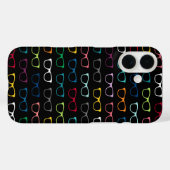 Schattigee Nerdy Hipster Brillen Patroon Kleurrijk Case-Mate iPhone Case (Achterkant (horizontaal))