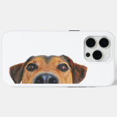 Schattigee neushond piept omhoog | Grappige  telef Case-Mate iPhone Case (Achterkant (horizontaal))