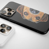 Schattigee neushond piept omhoog | Grappige  telef Case-Mate iPhone Case