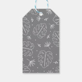 Schattigee neushoorn Baby shower Rhino 1e Verjaard Cadeaulabel (Achterkant)