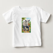 Schattigee neushoorn Cartoon-Sticker stijl Baby (Voorkant)