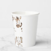 Schattigee Neutral Safari Oerwoud Verjaardagsfeest Papieren Bekers (Links)