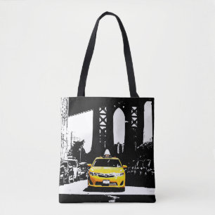 Schattigee New York City NYC Yellow Taxi Brooklyn  Tote Bag