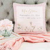 Schattigee Newborn Keepsake Geboortestatistieken R Kussen