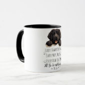 Schattigee Newfoundland Dog Funny Custom Mok (Voorkant links)