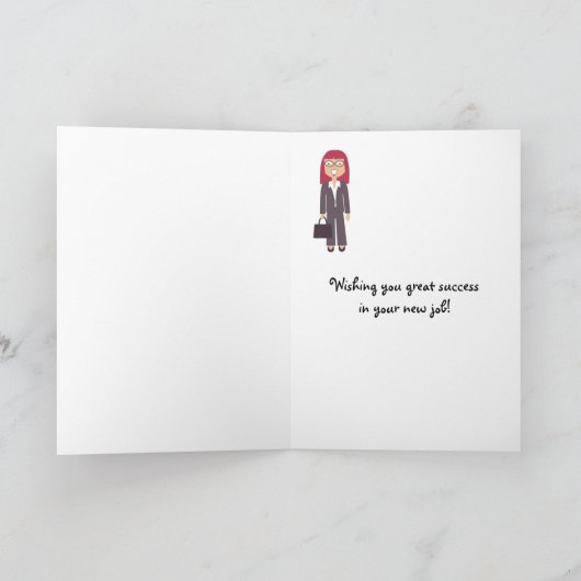 Schattigee nieuwe baan of promotiekaart kaart (Binnen)