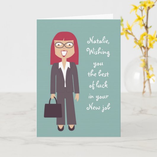 Schattigee nieuwe baan of promotiekaart kaart (Gele Bloem)