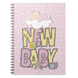 Schattigee Nieuwe Baby Meisje iPad notitieboek