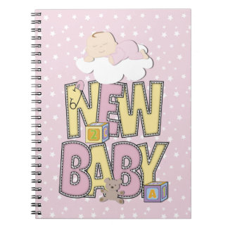 Schattigee Nieuwe Baby Meisje iPad notitieboek