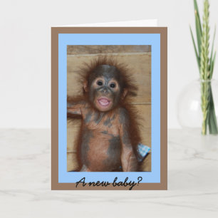 Schattigee nieuwe Baby Monkey Business Kaart