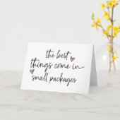 Schattigee nieuwe baby zwangerschapsaankondiging v kaart (Gele Bloem)