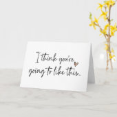 Schattigee nieuwe baby zwangerschapsaankondiging v kaart (Gele Bloem)