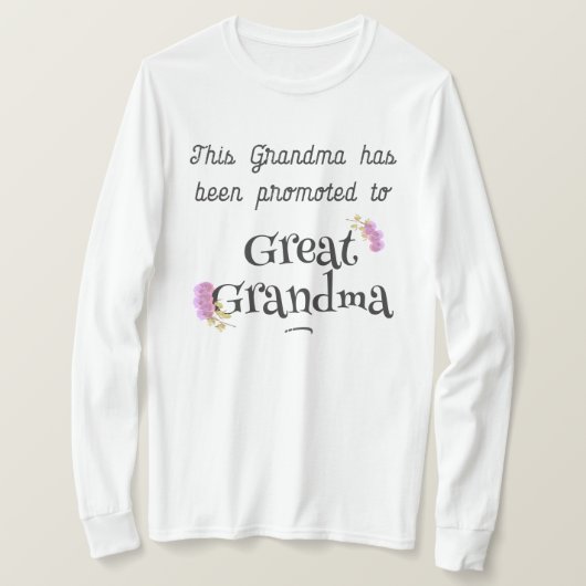 Schattigee nieuwe overgrootmoeder t-shirt (Design voorkant)