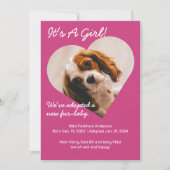 Schattigee nieuwe puppy aankondiging (Voorkant)