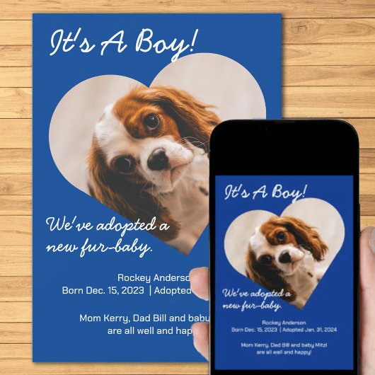 Schattigee nieuwe puppy aankondiging