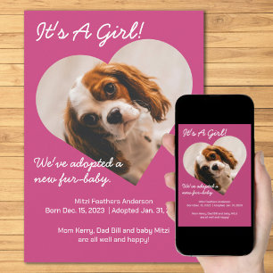 Schattigee nieuwe puppy aankondiging