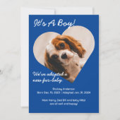 Schattigee nieuwe puppy aankondiging (Voorkant)