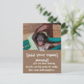 Schattigee nieuwe thuisadreswijziging aankondigingskaart (Staand voorkant)