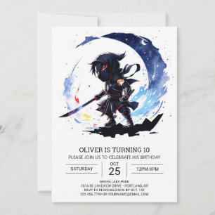Schattigee Ninja Adventure Verjaardag Kaart