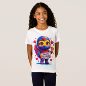 Schattigee Ninja Romance! Speciale cadeau verjaard T-shirt (Voorkant volledig)
